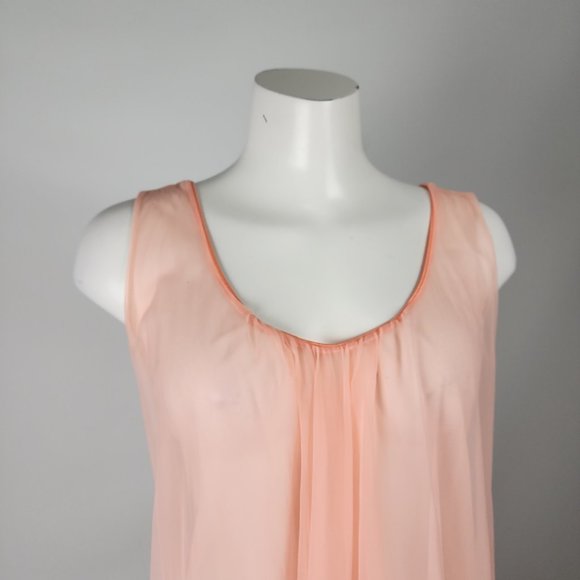 Vintage Intime Peach Lingerie Dress Size S/M - Picture 2 of 11